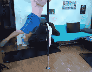 환상의 커플 폴댄스.gif