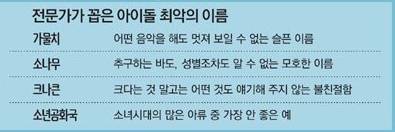 전문가들이 꼽은 최고와 최악의 아이돌 이름