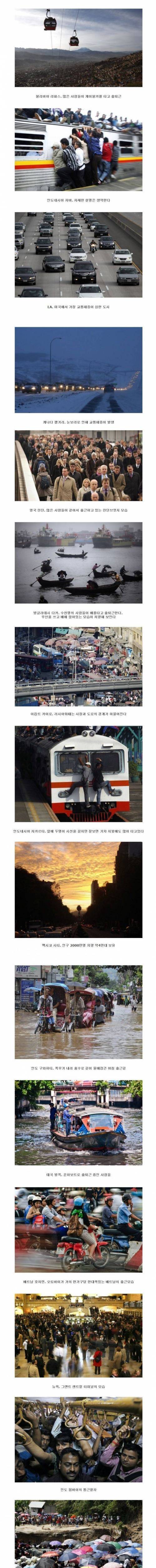 세계 각국의 출근길.jpg