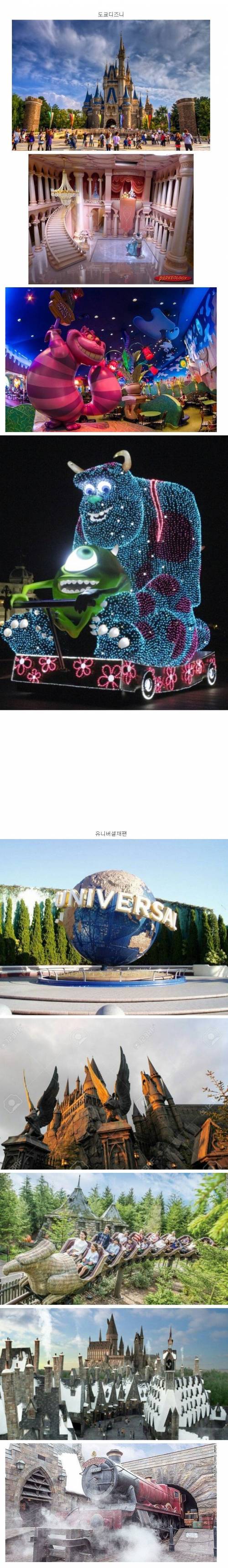 도쿄 디즈니랜드 vs 오사카 유니버셜