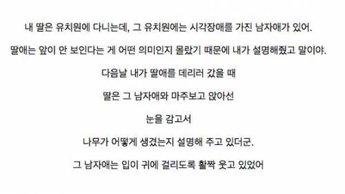 딸은 시각장애가 뭔지 몰랐어.jpg