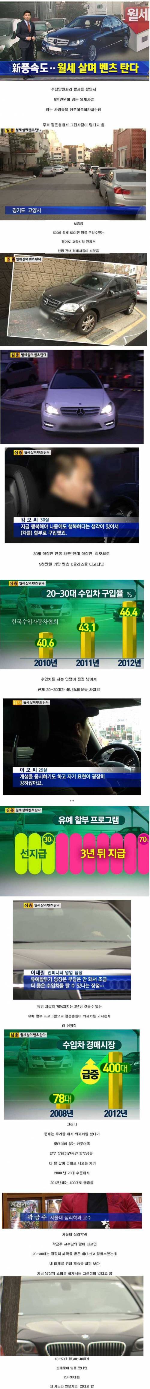 월세살며 벤츠탄다