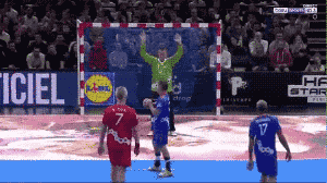 흔한 핸드볼 페인팅 슛.gif