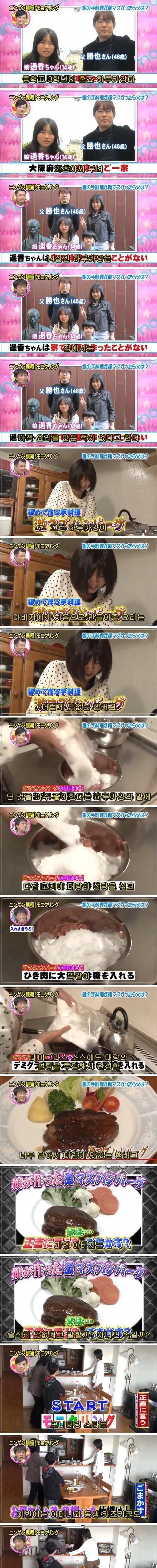 딸이 해준 요리가 맛이 없을 때 흔한 아빠의 반응.jpg