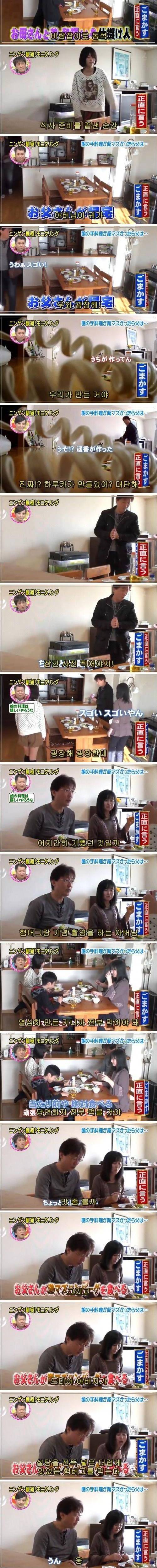 딸이 해준 요리가 맛이 없을 때 흔한 아빠의 반응.jpg