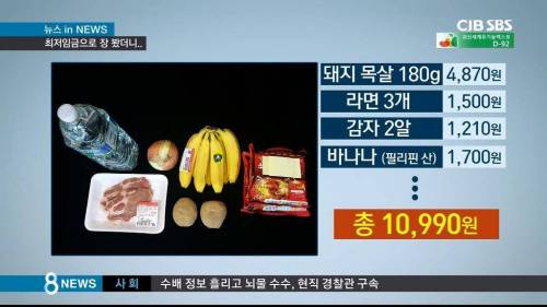 2시간 최저시급으로 장보기