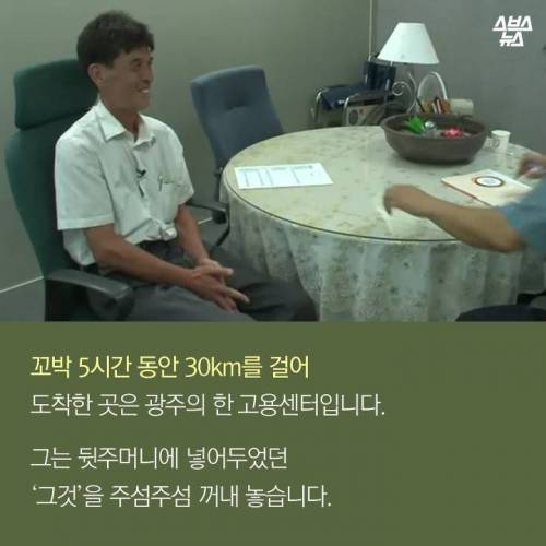 자소서 내려고 매일 10시간 걷는 남자..