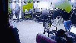 PC방 뱀 출현.gif