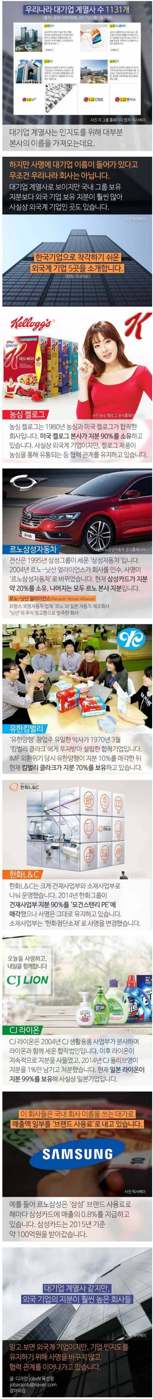 대기업 계열사로 착각하기 쉬운 외국계 기업