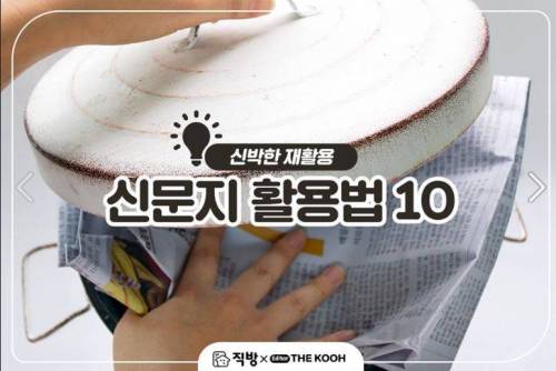 신문지가 이렇게 만능템이었나?