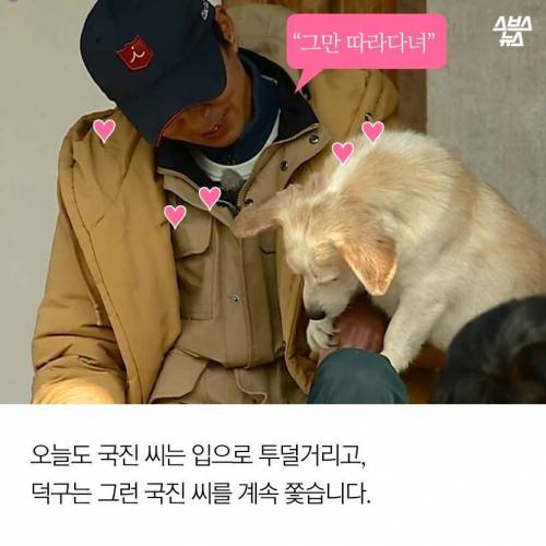 김국진이 덕구를 돌보는 이유.jpg