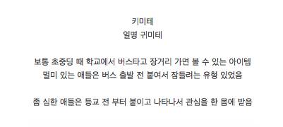 어릴 때 학교에서 여행가면 볼 수 있는 아이템