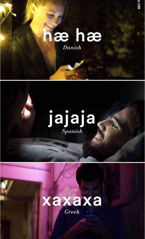 세계 각국의 사람들이 웃는 법