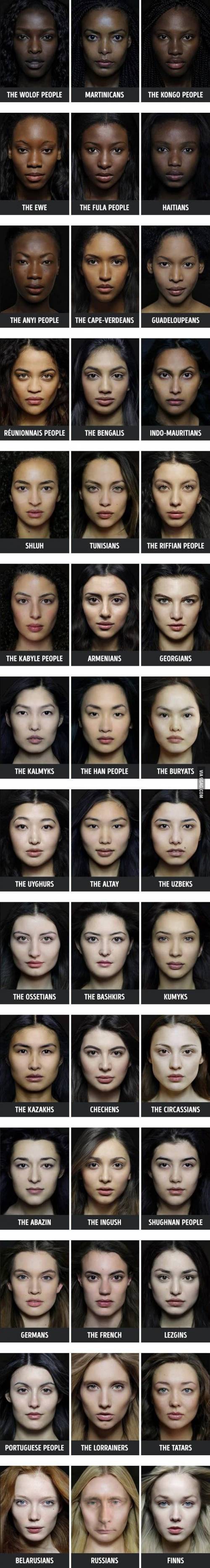 사진으로 보는 인종의 다양성