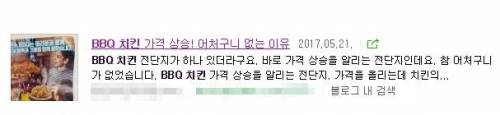 BBQ가 파워블로거에게 매일 보냄