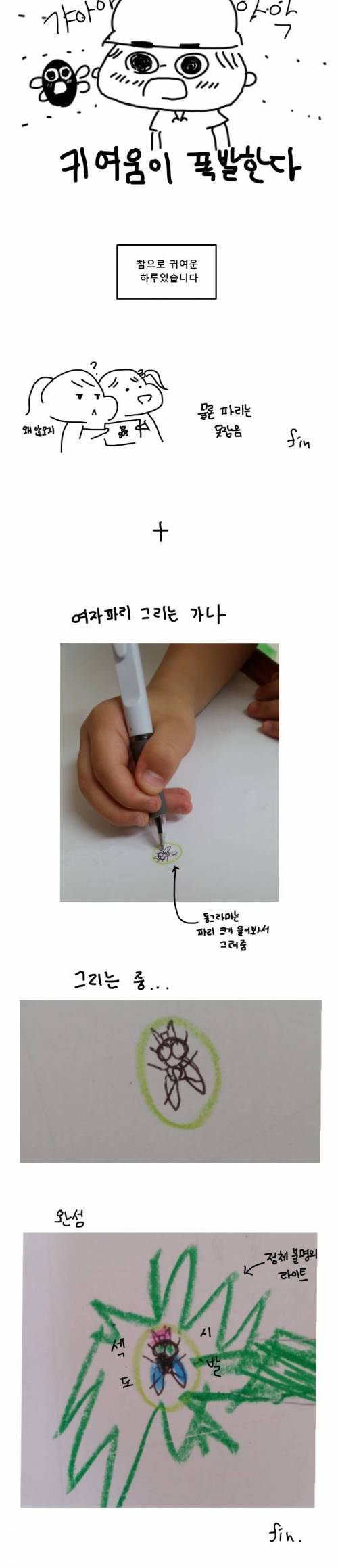 초등학교 1학년이 파리를 잡는 법..jpg