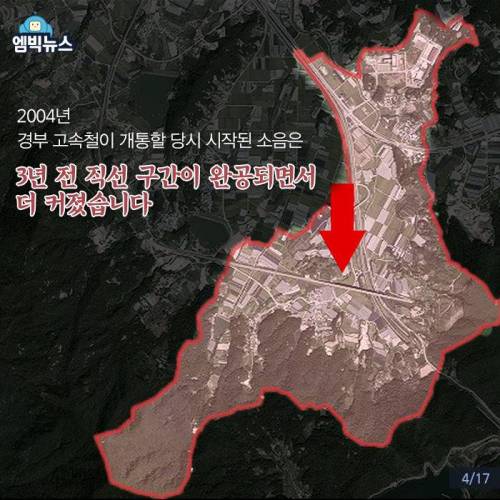 하루에 250번, 고속열차가 지나가는 마을 ..