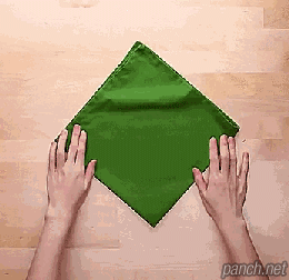 냅킨으로 크리스마스 트리 만들기.gif