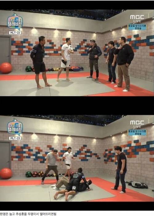 마리텔 나와서 추성훈도 스탭들한테 당했다.jpg