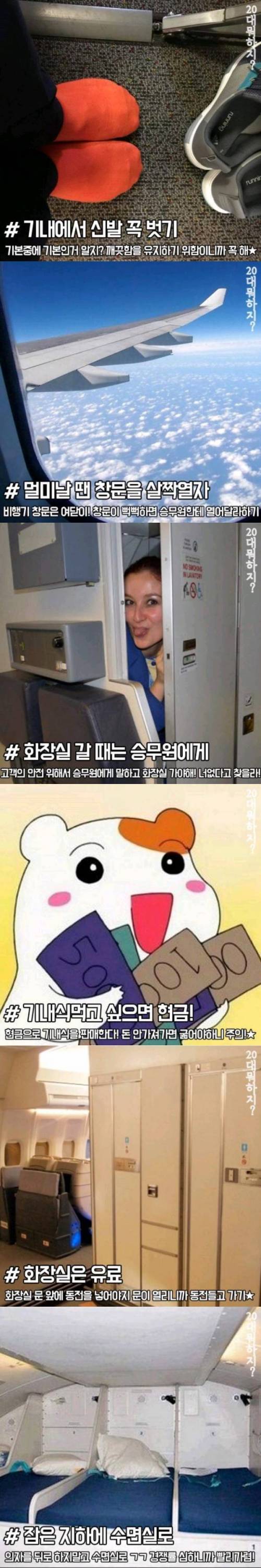 비행기 탈 때 편히 가기 위해 알아두어야 할 tip