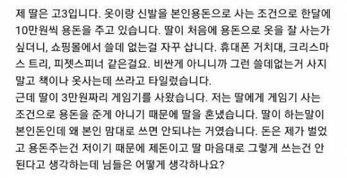 딸이 용돈으로 쓸데없는걸 삽니다.jpg