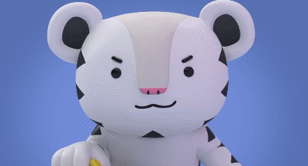 수호랑 반다비 머그컵 광고.gif