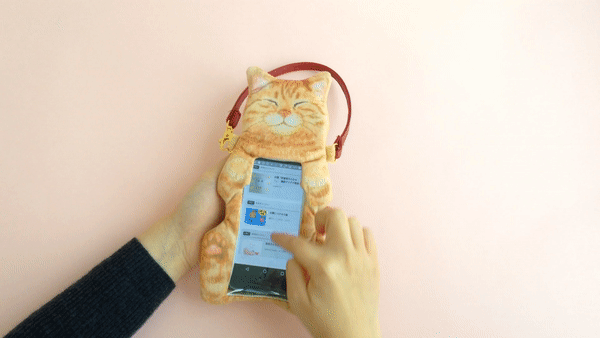 고양이 스마트폰 파우치.gif