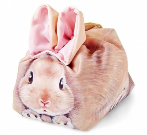 뿅하고 귀가 생기는 토끼 도시락 주머니.jpg