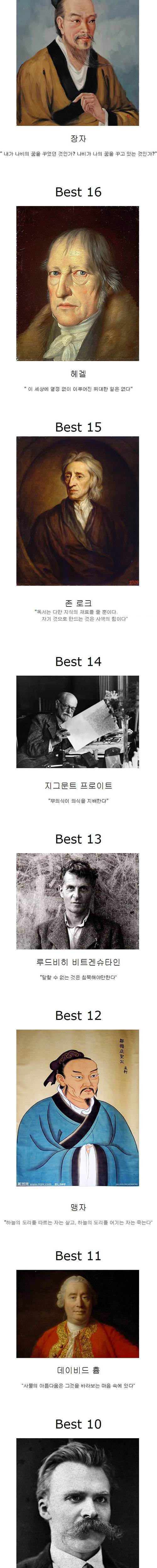 인류뽕 차오르는 철학자 Best 30