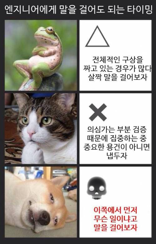 엔지니어에게 말을 걸어도 되는 타이밍.jpg