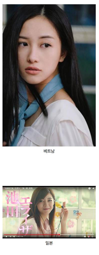 써니영화 한국X베트남X일본등장인물 비교.jpg