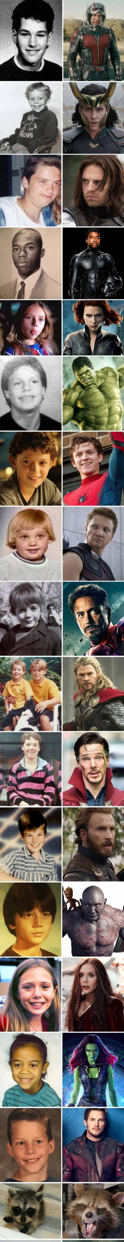 MCU 배우들의 과거 사진.jpg