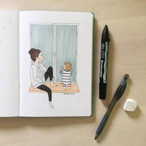 [스압] 엄마의 육아 일러스트.jpg