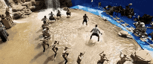 블랙팬서 CG 입히는 과정.gif