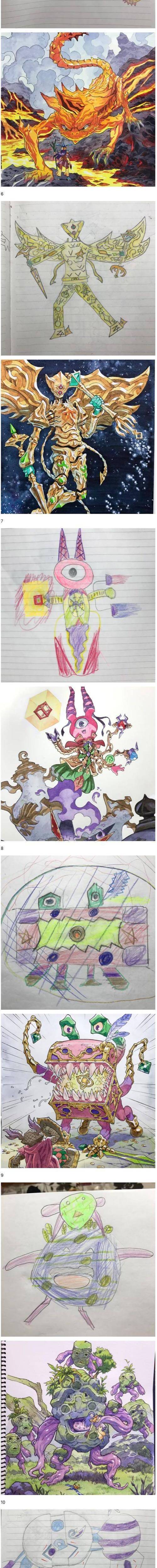 아들 낙서 수정해주는 아빠 근황.jpg