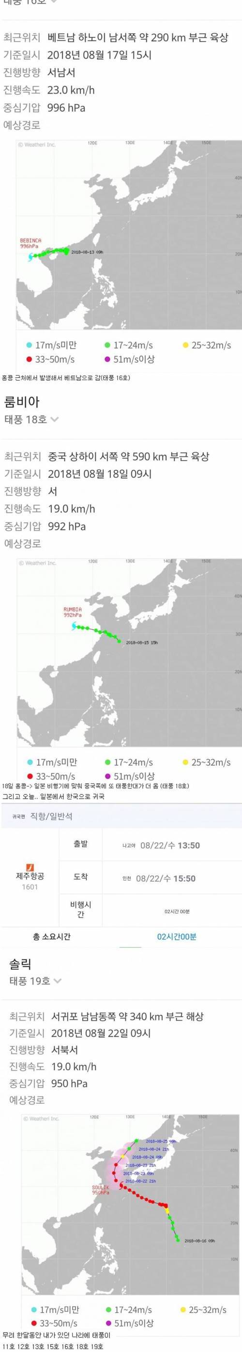 한달동안 태풍 7번 맞은 디시인
