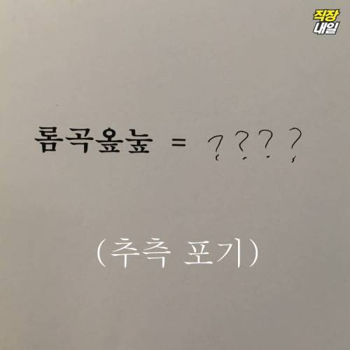 팀장님한테 인싸용어 맞혀보시라고 해봤음.jpg