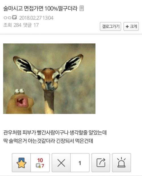 억울하게 면접 탈락한 디씨인.jpg