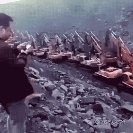 굴삭기 단체정모.gif