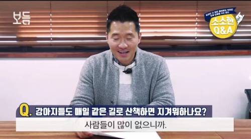 강아지도 매일 같은 길로 산책하면 지겨워 하나요?