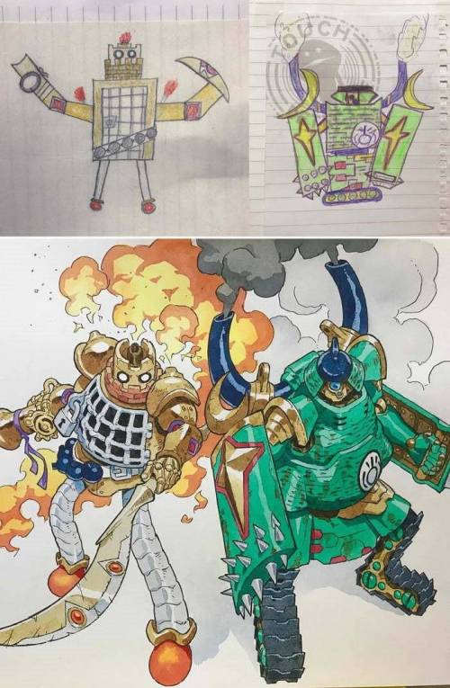 아들그림 업그레이드 해주는 아빠 근황.jpg