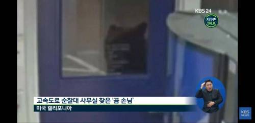 미국 고속도로 순찰대 찾은 손님.jpg