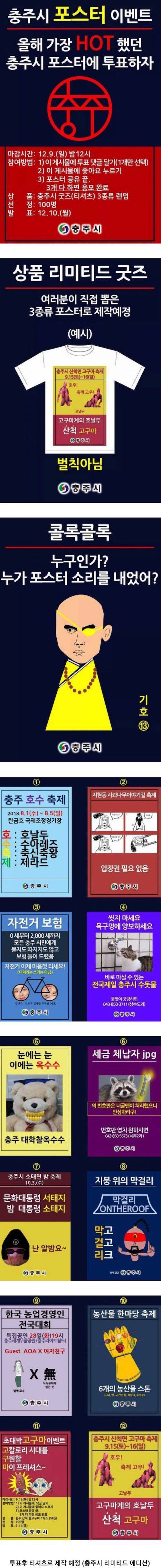 [스압] 올해의 충주시 포스터 투표중.jpg