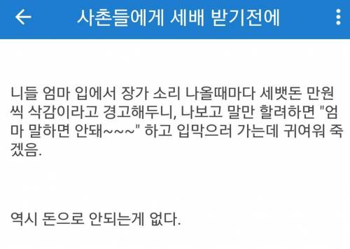 세배 받기 전 잔소리 안 듣는 꿀팁.jpg