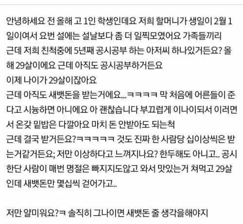 29살 세뱃돈 받는거 얄미워요.jpg