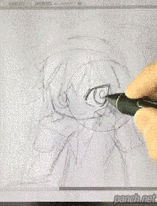 감탄이 나오는 그림 실력.gif