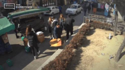 핫팩 무인판매대 양심 테스트 사회실험