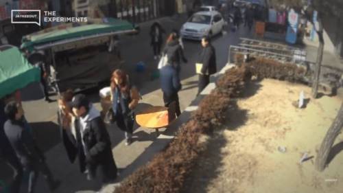 핫팩 무인판매대 양심 테스트 사회실험