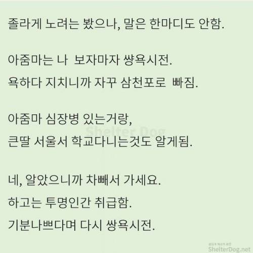 [스압] 무단주차 아지매 사이다 썰