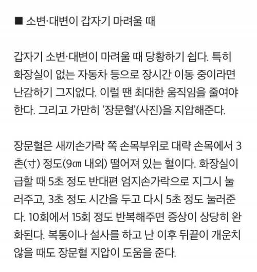 급똥 참을 때 눌러주면 좋은 혈자리.jpg